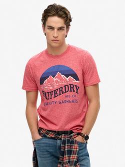 Superdry Classic Great Outdoors Relaxed T-Shirt, Monroe Red Grit