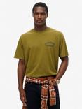 Superdry Neo Trad Tattoo Loose T-Shirt, Fir Green