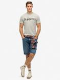 Superdry Core Logo T-Shirt, Grey Marl