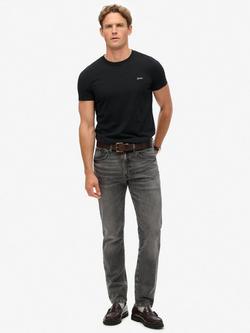 Superdry Vintage Slim Straight Jeans, Clinton Vintage Grey