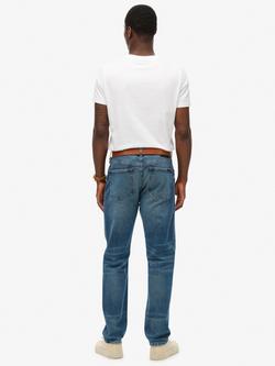 Superdry Vintage Slim Straight Jeans - view 2, Elkhorn Mid Blue