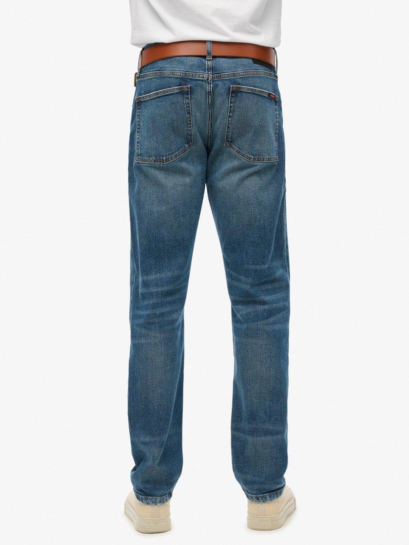 Product image 6 of 7, which shows Superdry Vintage Slim Straight Jeans, Elkhorn Mid Blue, W30/L30