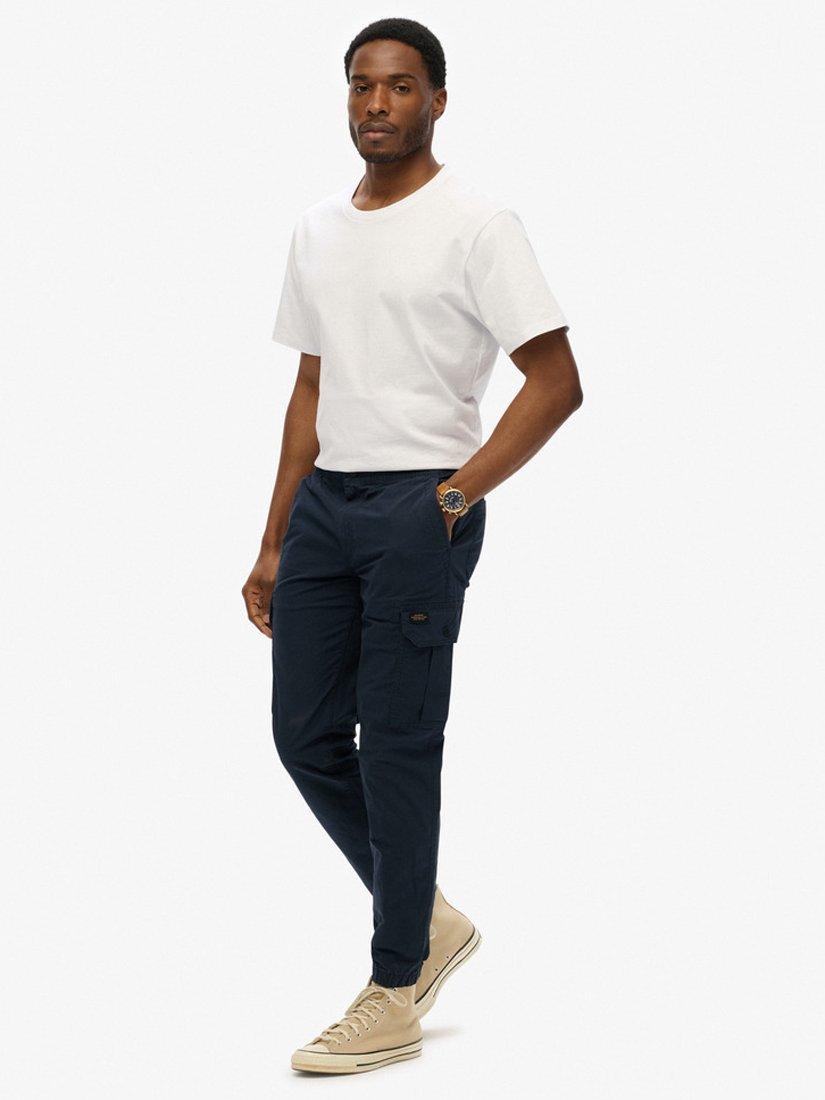 Product image 3 of 6, which shows Superdry Para Cargo Slim Trousers, Eclipse Navy, W30/L30