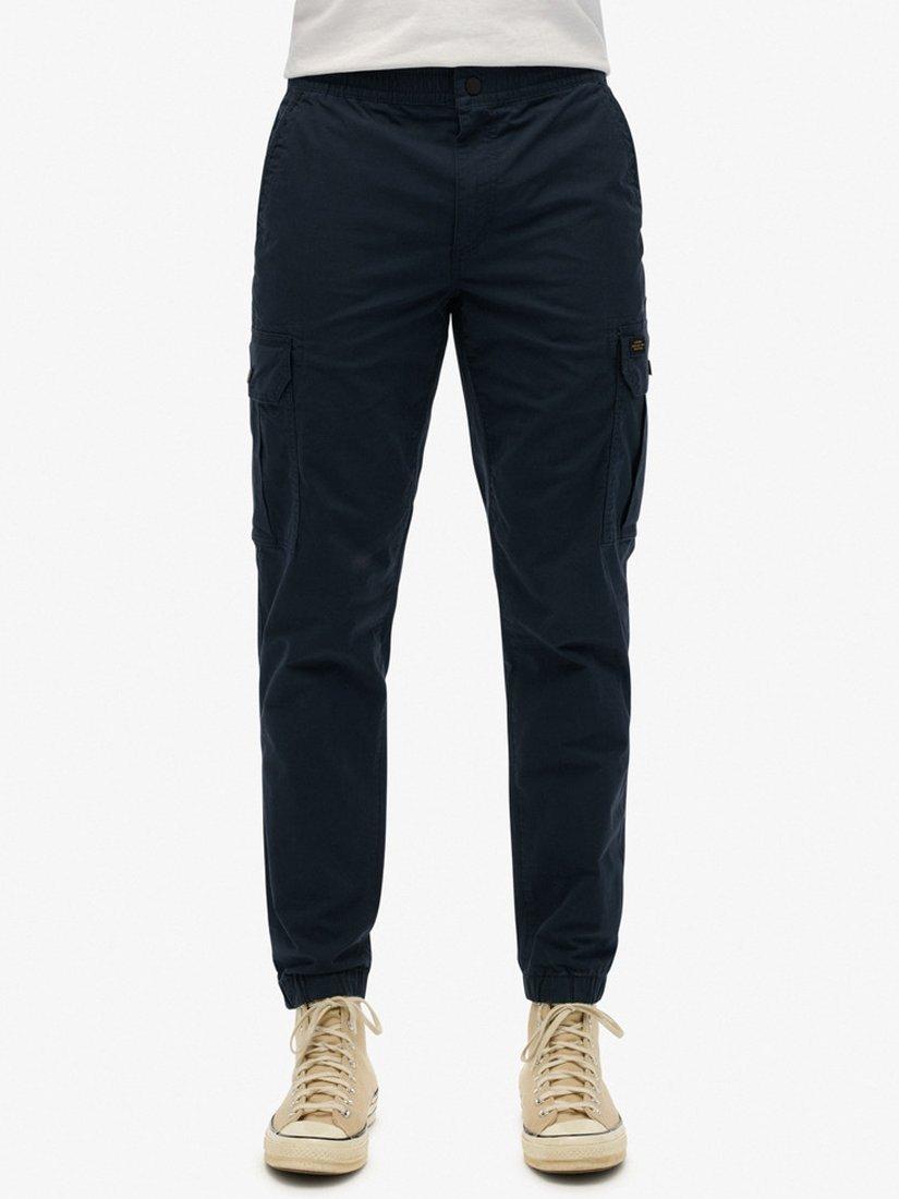 Product image 4 of 6, which shows Superdry Para Cargo Slim Trousers, Eclipse Navy, W30/L30