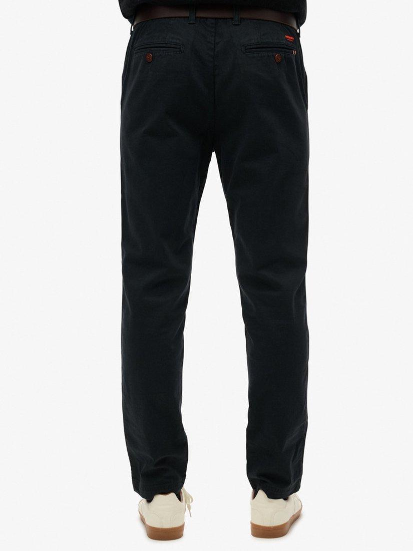 Product image 2 of 6, which shows Superdry International Chino Trousers, Washed Black, W30/L30