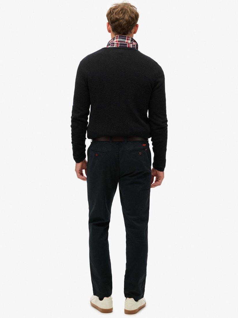 Product image 4 of 6, which shows Superdry International Chino Trousers, Washed Black, W30/L30