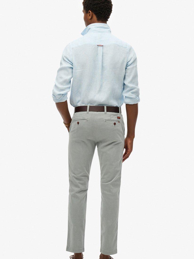 Product image 2 of 5, which shows Superdry International Chino Trousers, Silverview, W30/L30
