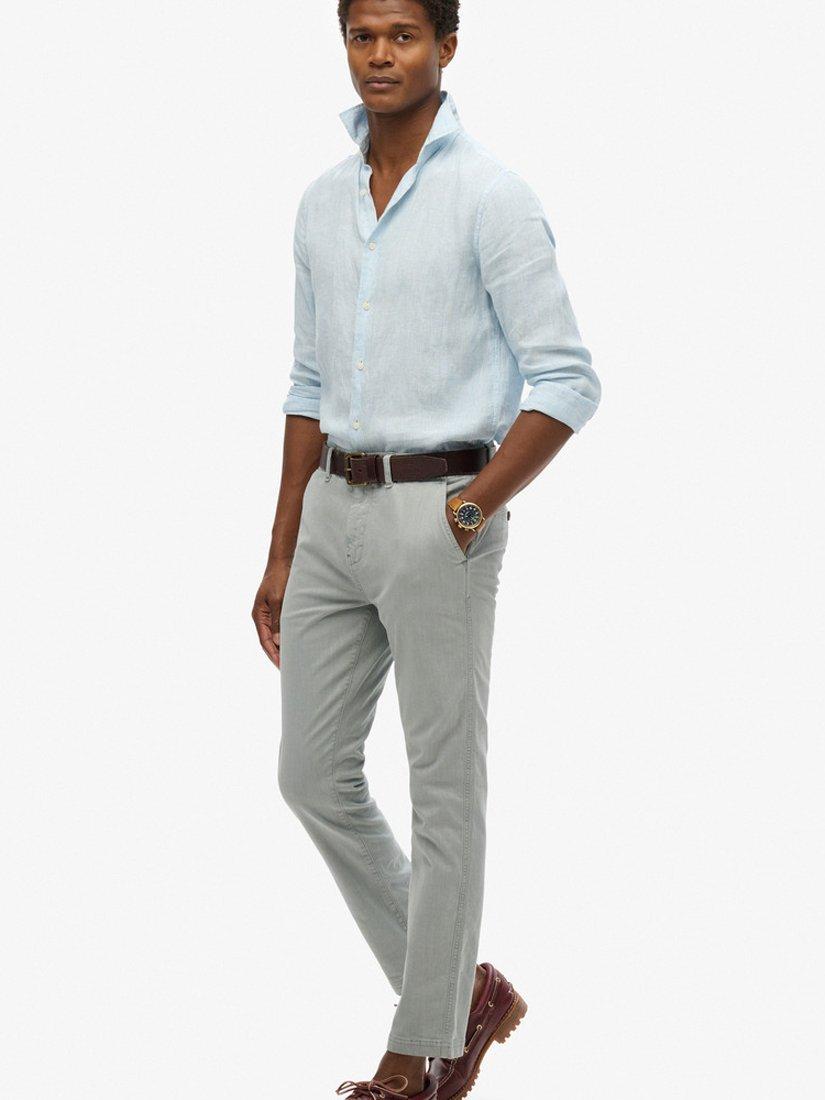 Product image 3 of 5, which shows Superdry International Chino Trousers, Silverview, W30/L30