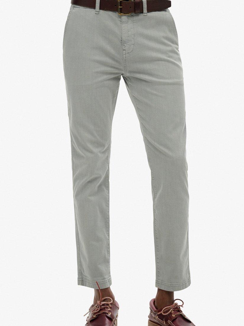 Product image 4 of 5, which shows Superdry International Chino Trousers, Silverview, W30/L30