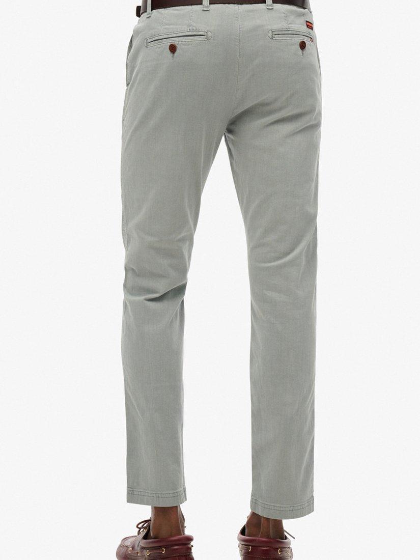 Product image 5 of 5, which shows Superdry International Chino Trousers, Silverview, W30/L30