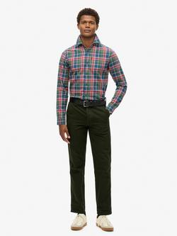 Superdry Merchant 5 Pocket Work Trousers, Olive Green, Olive Green