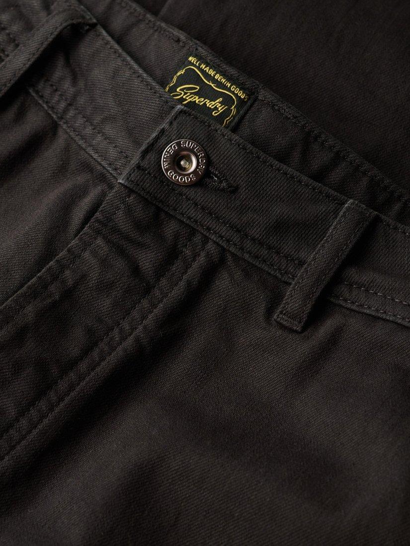 Product image 6 of 6, which shows Superdry Merchant 5 Pocket Work Jeans, Noir, W30/L30