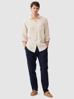 Rodd & Gunn Coromandel Linen Slim Fit Long Sleeve Shirt - view 2, Natural