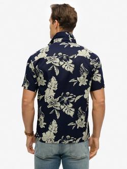 Superdry Hawaiian Printed Shirt - view 2, Chrissy Indigo