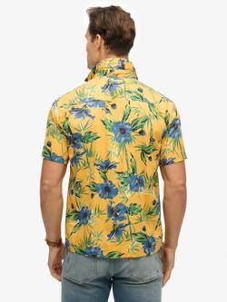 Superdry Hawaiian Printed Shirt - view 2, Hawaiian Yellow