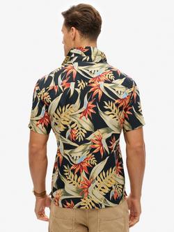 Superdry Hawaiian Printed Shirt - view 2, Navy