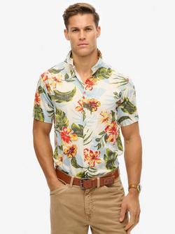 Superdry Hawaiian Printed Shirt, Aloha Shadow