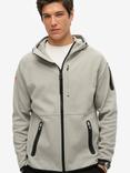Superdry Tech Logo Loose Zip Hoodie, Slate Iron