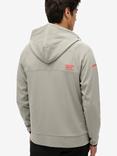 Superdry Tech Logo Loose Zip Hoodie, Slate Iron