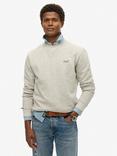 Superdry Essential Logo Crew Sweatshirt, Varsity Grey Gindle