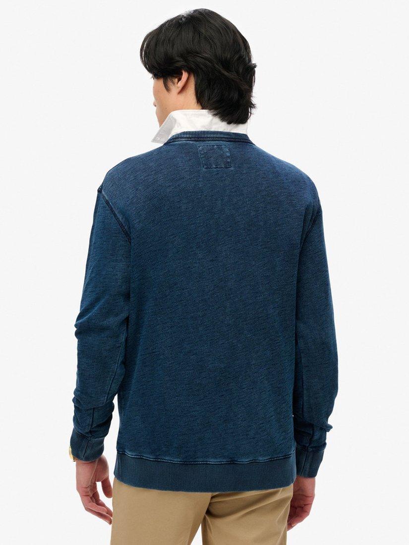 Product image 2 of 5, which shows Superdry Cotton Vintage Sweatshirt, Indigo, S