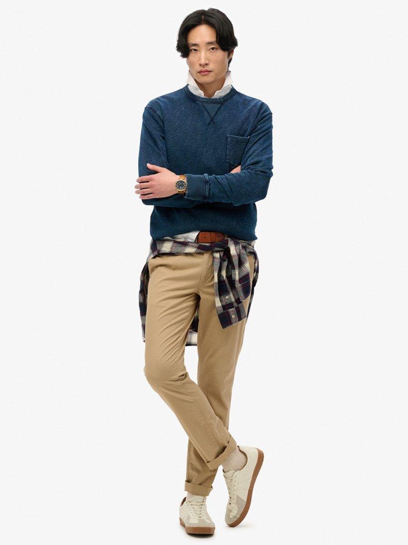 Product image 3 of 5, which shows Superdry Cotton Vintage Sweatshirt, Indigo, S