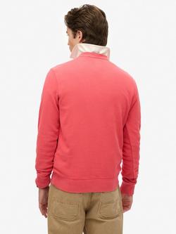 Superdry Cotton Logo Sweatshirt - view 2, Baked Apple Red