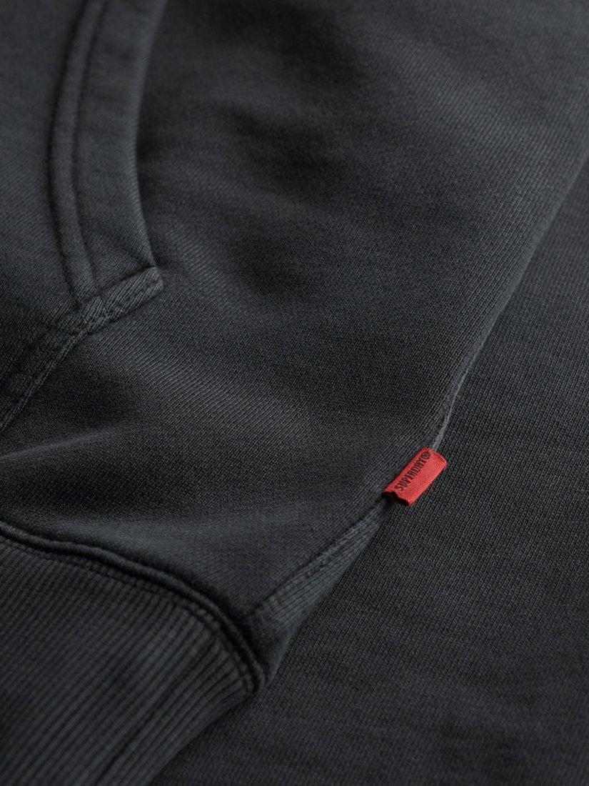 Product image 5 of 5, which shows Superdry Signature Embroidered Text Hoodie, Washed Black, S
