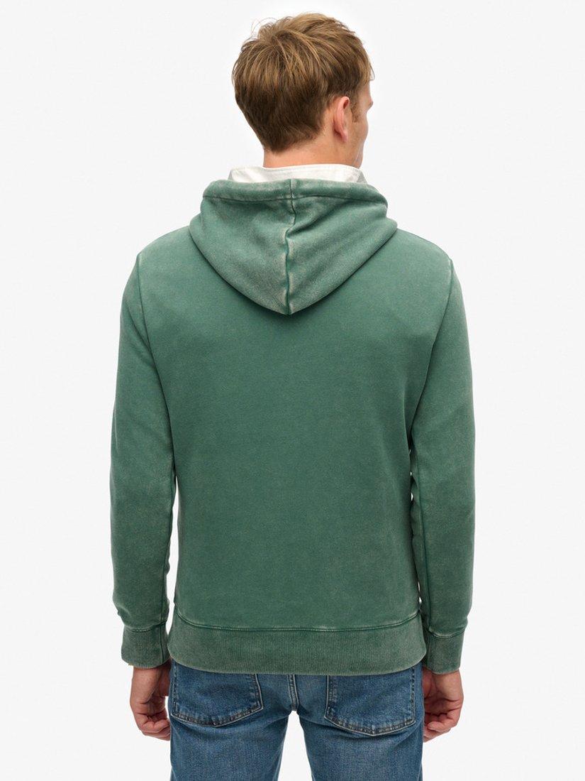 Product image 2 of 5, which shows Superdry Signature Vintage Logo Hoodie, International Pine, S