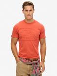 Superdry Workwear Embossed Logo T-Shirt, Paprika Red Marl