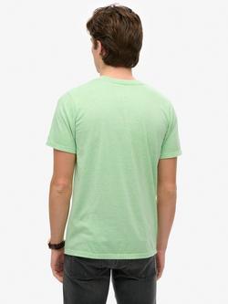 Superdry Organic Cotton Tokyo Logo T-Shirt - view 2, Green Ash Marl