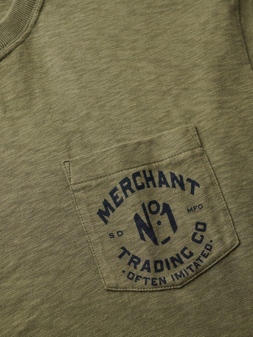 Product image 5 of 5, which shows Superdry Cotton Merchant Store Collection Graphic T-Shirt, Dusty Olive Green, S