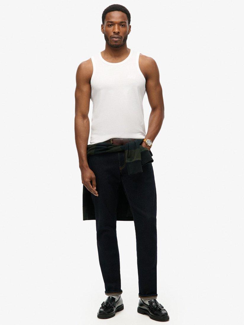 Product image 3 of 6, which shows Superdry Organic Cotton Essential Logo Vest Top, Optic, S