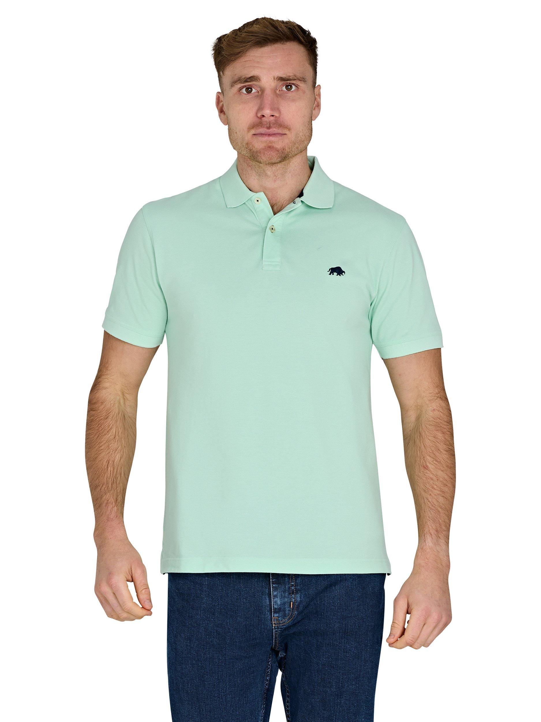 Product image 1 of 7, which shows Raging Bull Classic Organic Cotton Polo Shirt, Apple Green, S
