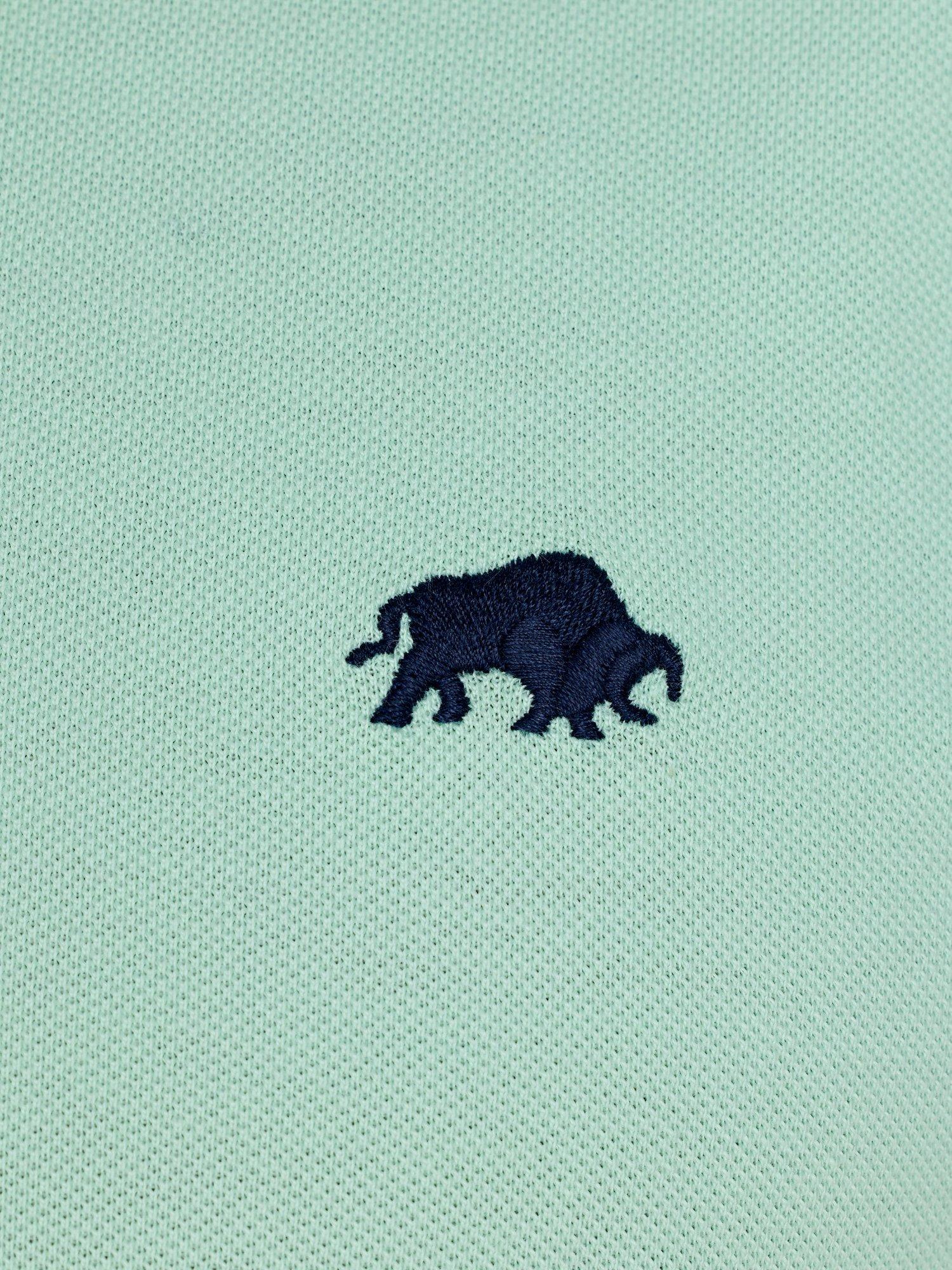 Product image 6 of 7, which shows Raging Bull Classic Organic Cotton Polo Shirt, Apple Green, S