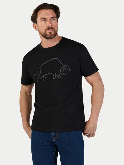 Raging Bull High Build T-Shirt, Black, Black