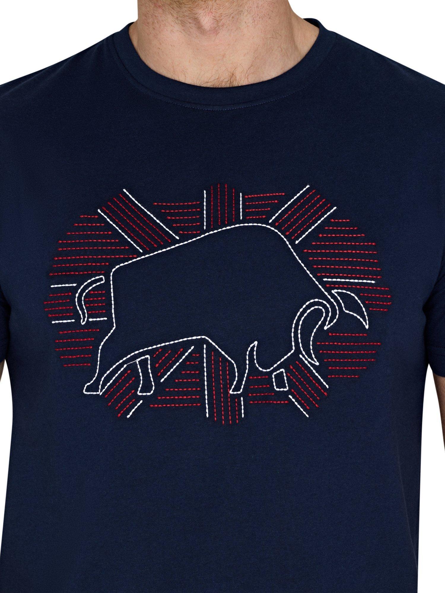 Product image 4 of 6, which shows Raging Bull Outburst Union Jack Bull T-Shirt, Navy, S