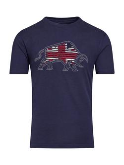 Raging Bull Slash Bull T-Shirt - view 2, Navy
