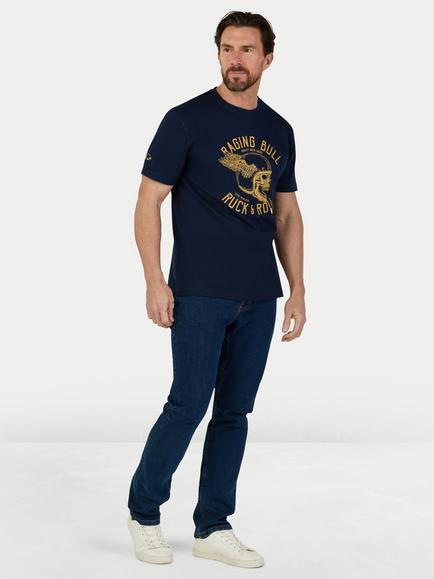 Raging Bull Ruck & Roll T-Shirt, Navy - view 2, Navy