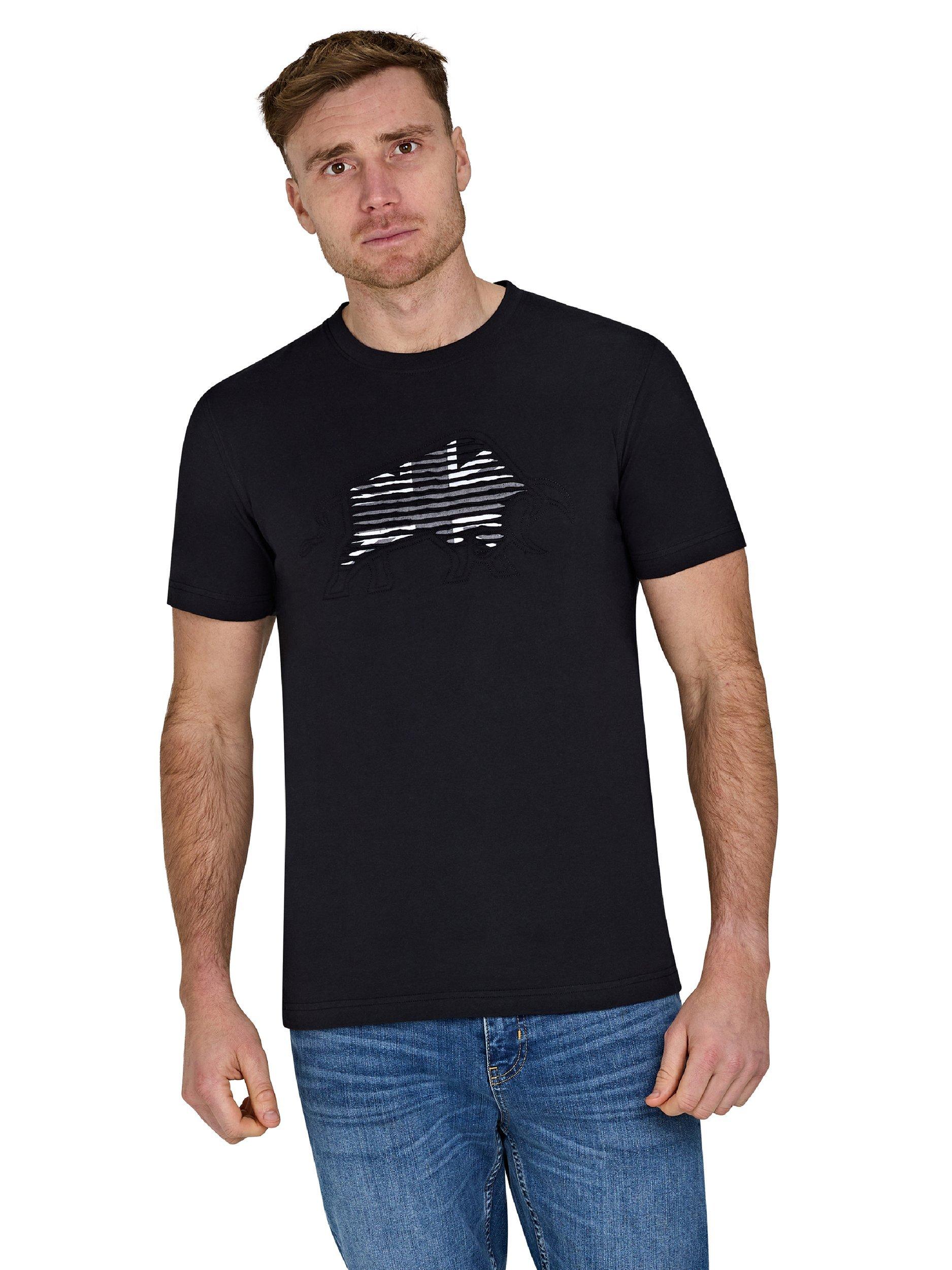 Product image 1 of 5, which shows Raging Bull Slash Bull T-Shirt, Black, S