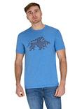 Raging Bull Union Jack Bull T-Shirt, Denim Blue