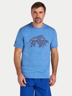 Raging Bull Union Jack Bull T-Shirt, Denim Blue, Denim Blue