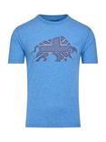 Raging Bull Union Jack Bull T-Shirt, Denim Blue