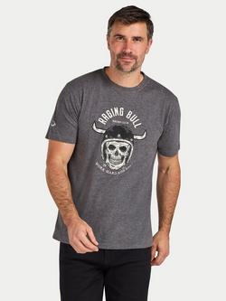 Raging Bull Work Hard Ride Easy T-Shirt, Charcoal, Charcoal