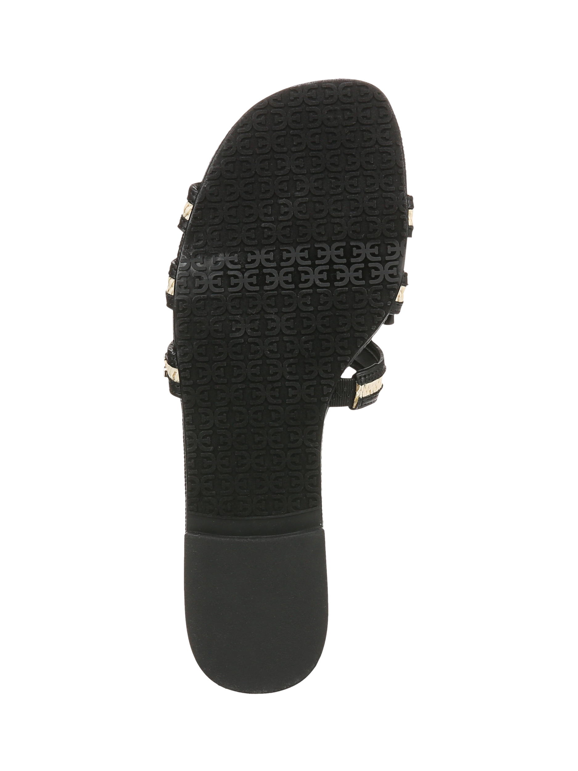 Product image 6 of 6, which shows Sam Edelman Bay Contrast Woven Sliders, Black, 3