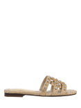 Sam Edelman Bay Jewel Embellished Slider Sandals, Bleached Beechwood