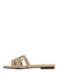Sam Edelman Bay Jewel Embellished Slider Sandals, Bleached Beechwood