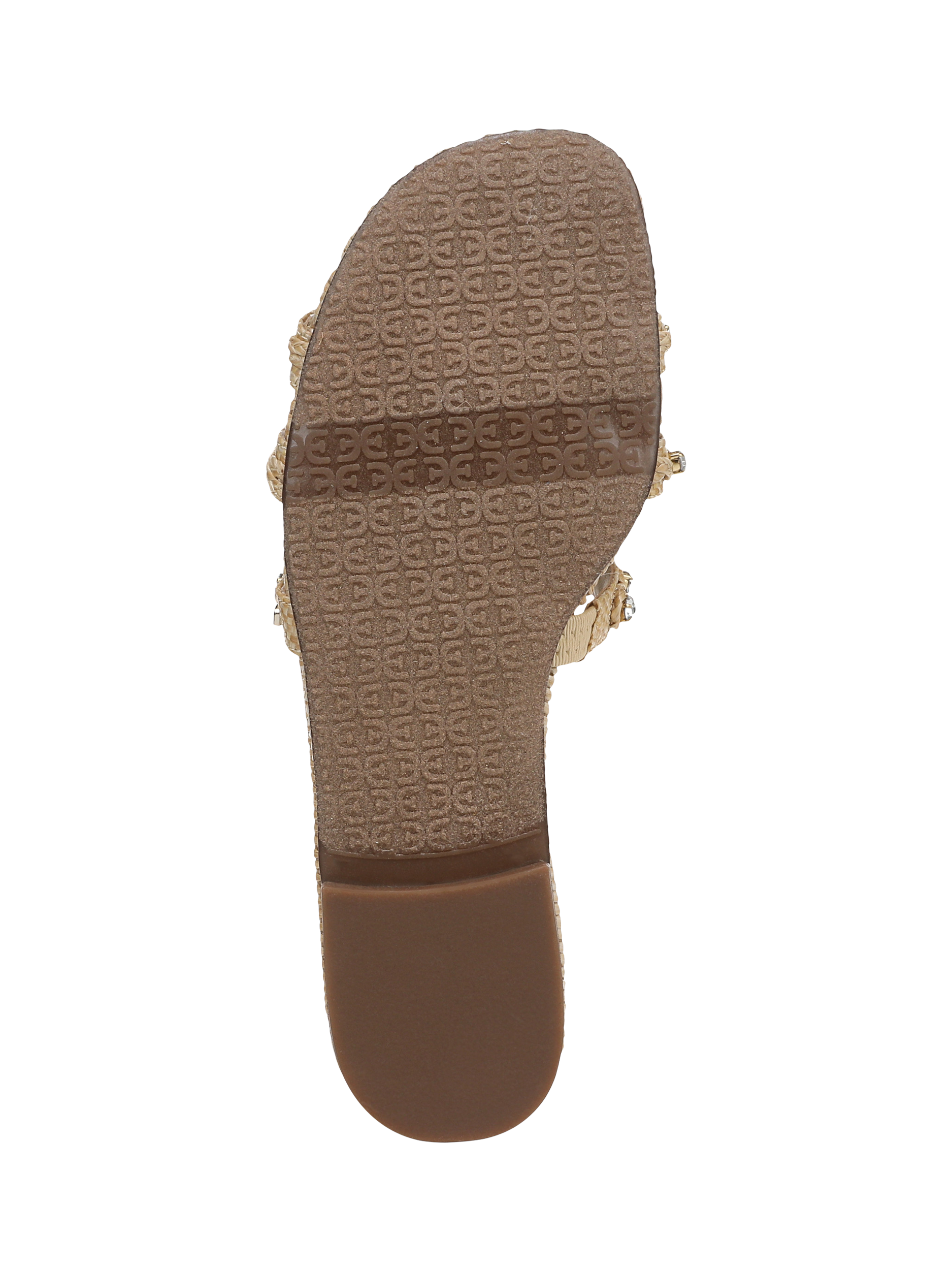 Product image 6 of 6, which shows Sam Edelman Bay Jewel Embellished Slider Sandals, Bleached Beechwood, 3