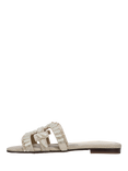 Sam Edelman Bay Stone Woven Bead Slider Sandals, Neutral