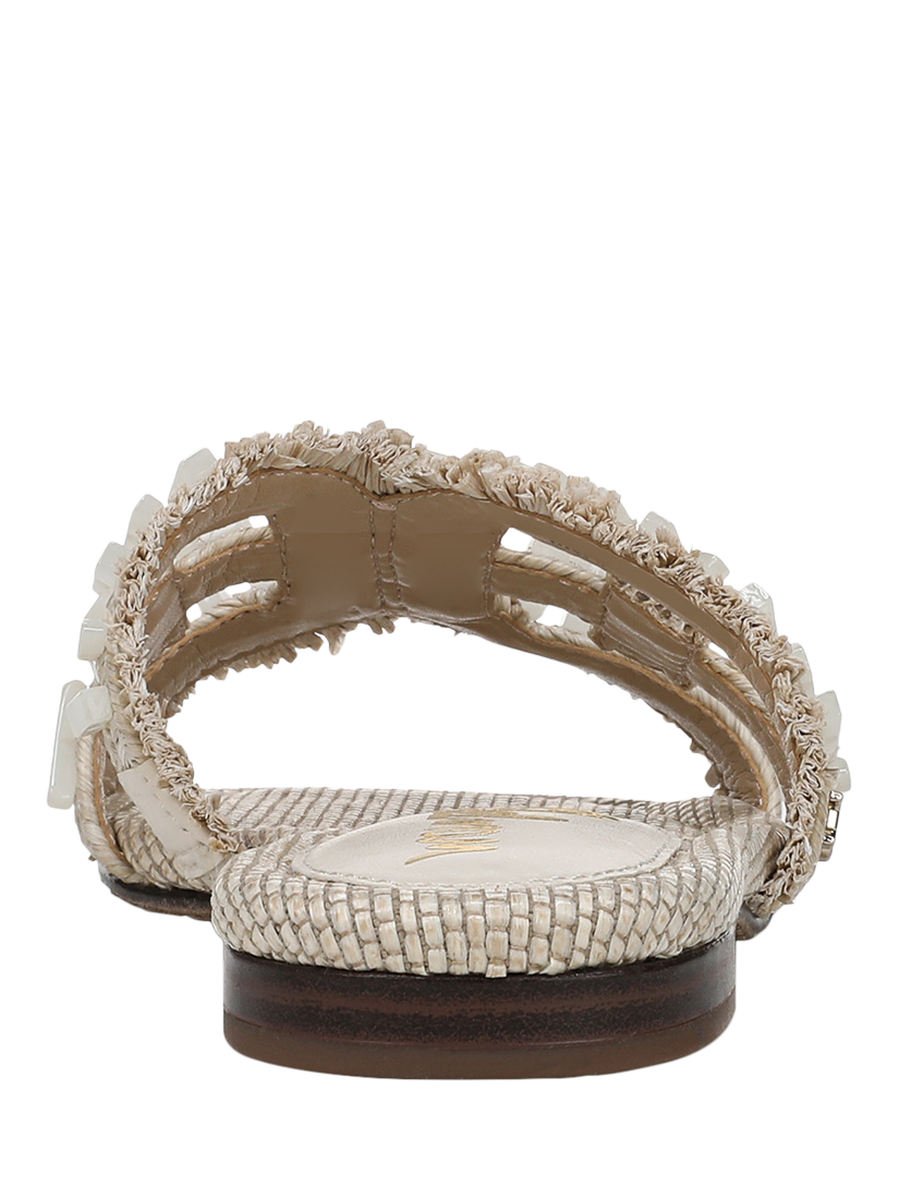 Product image 5 of 6, which shows Sam Edelman Bay Stone Woven Bead Slider Sandals, Neutral, 3